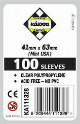Kaissa 100 Θήκες Για Κάρτες Sleeves Μέγεθος Mini USA 41x63mm