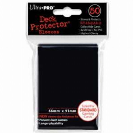 Ultra Pro Deck Protector Sleeves 66x91χιλ. 50τμχ Black