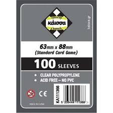Kaissa 100 Θήκες Για Κάρτες Sleeves Μέγεθος Standard Card Game 63x88mm